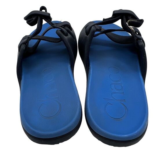 Chaco Sandals Kids Juniors 3 Blue Chillos Slides Slip On Z Straps Outdoor Beach - Picture 8 of 16